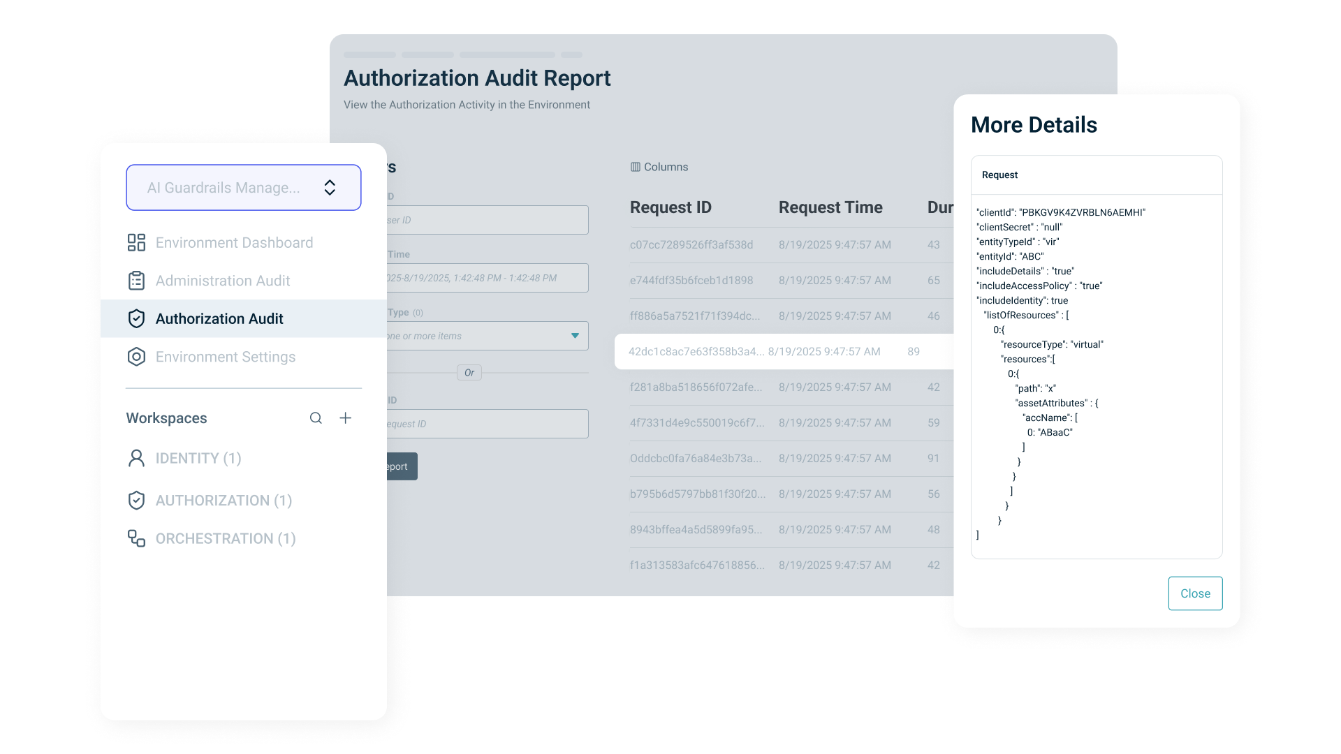 Continuous, auditable access decisions for regulatory compliance